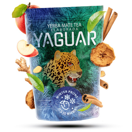 Ajándékkészlet Yerba Mate Yaguar Winter Prune 500g