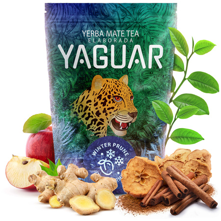 Ajándékkészlet Yerba Mate Yaguar Winter Prune 500g