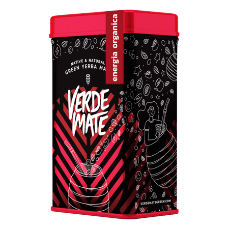 Yerbera - konzervdoboz + Verde Mate Green Organica Energia Guarana 0.5kg 