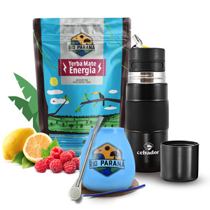 Yerba Mate készlet Rio Parana Energia 500g 0,5kg Yerbomos + Mate Tökre + Bombilla