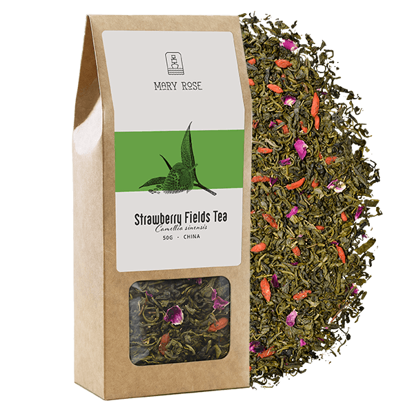 Mary Rose - Strawberry Fields zöld tea - 50g
