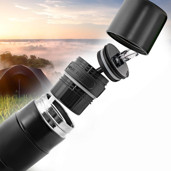 Yerbomos X ALL IN ONE - 450ml - Mate tök, termosz és bombilla egyben (fekete)