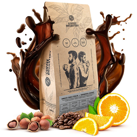 Coffee Broastery - Egész kávébabos Amico dall'Italia Espresso Roast 400g