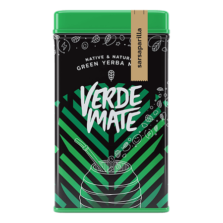 Yerbera - Konzervdoboz + Verde Mate Zöld Sarsaparilla 0.5kg 