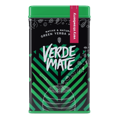 Yerbera - konzervdoboz + Verde Mate Zöld Nagyon Eper 0.5kg 