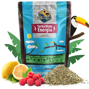 Yerba Mate készlet Rio Parana Energia 500g 0,5kg Yerbomos + Mate Tökre + Bombilla