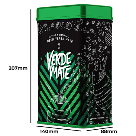 Yerbera - Konzervdoboz + Verde Mate Zöld alma és menta 0.5kg 