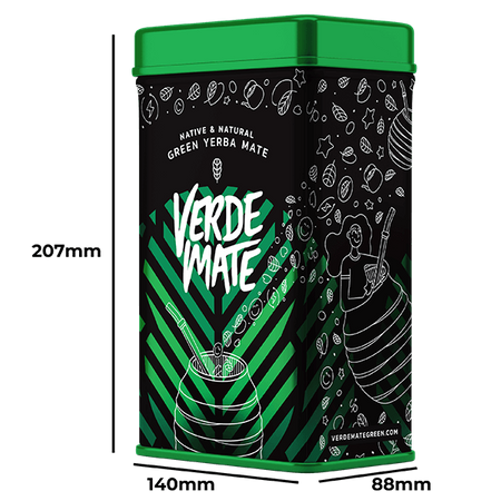 Yerbera - konzervdoboz + Verde Mate Green Verano 0.5kg 