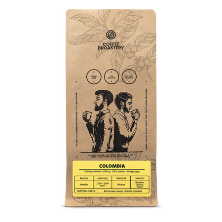 Coffee Broastery - Egész kávébabos Colombia Medellin Premium 1kg