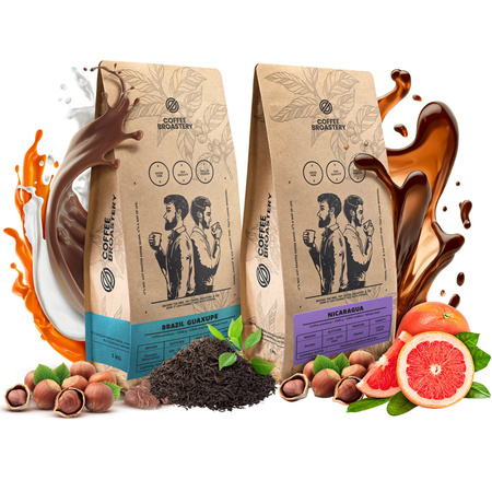 Készlet Coffee Broastery Nicaragua Colibrí Azul + Brazil Guaxupe 2x1kg (2kg)