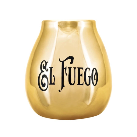 El Fuego logóval ellátott kerámia Calabash (arany) 350ml