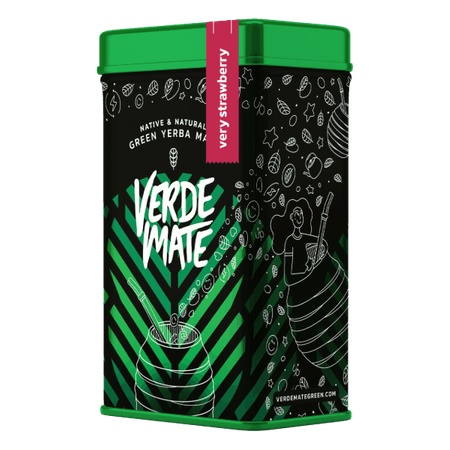 Yerbera - konzervdoboz + Verde Mate Zöld Nagyon Eper 0.5kg 