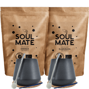 Yerba Soul Mate Energy for Two Bombilla készlet