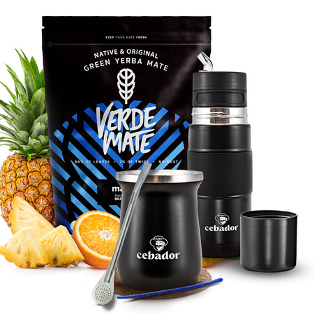 Yerba Mate készlet Verde Mate Mas IQ 500g 0,5kg Yerbomos + TermoMate + Bombilla