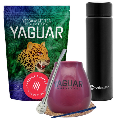 Yerba Mate Yaguar Energia Guarana termosz készlet