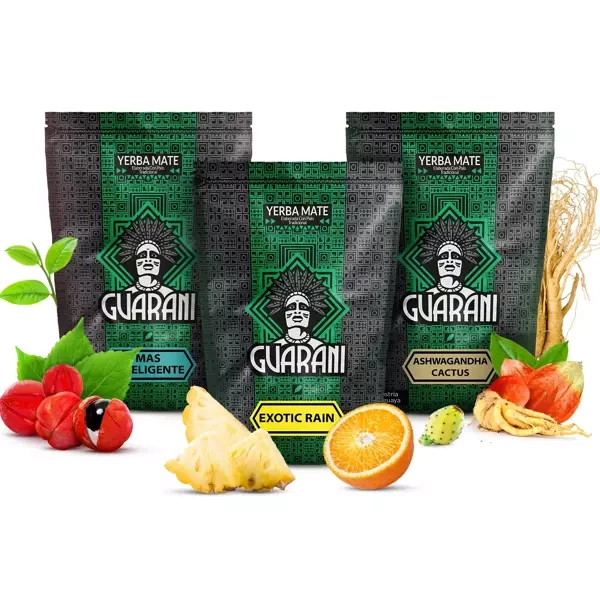 Yerba Mate Guarani gyümölcs készlet 3x500g