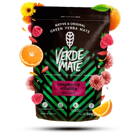 Verde Mate Zöld Málna Vitalitás 0.5kg