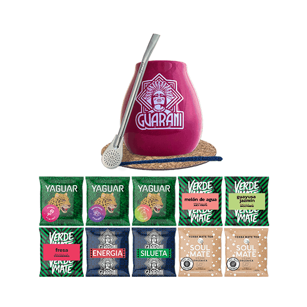 Yerba Mate készlet 500g Mate tök Bombilla 10x50g