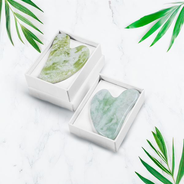 Gua Sha masszázs kő - jáde