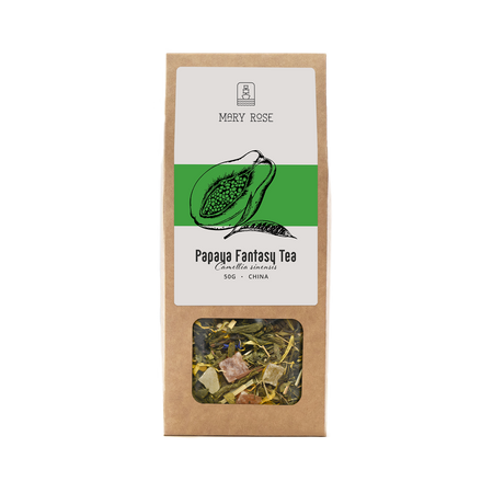 Mary Rose - Papaya Fantasy Zöld Tea - 50g