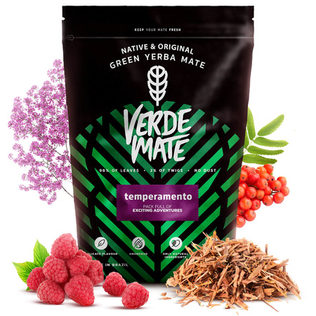 Yerba Verde Mate Katuava Temperamento 1kg-os készlet két személyre