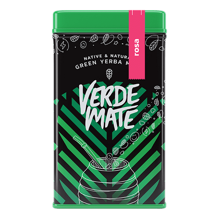 Yerbera - konzervdoboz + Verde Mate Green Rosa 0.5kg 