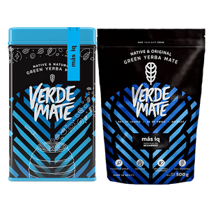 Yerbera Yerba Mate Verde Mate Mas IQ 2x500g Yerba Mate Verde Mate Mas IQ 2x500g