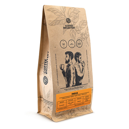 Coffee Broastery - Egész kávébabos India Karnataka Premium 1kg