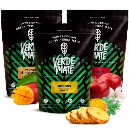 Yerba mate szett Verde Mate Zöld gyümölcsös 3x500 1.5kg