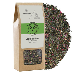 Aromantra x Mary Rose – Állatövi tea – Kos (zöld tea) 50 g