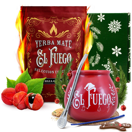 Ajándékkészlet Yerba Mate El Fuego Energia 0,5kg