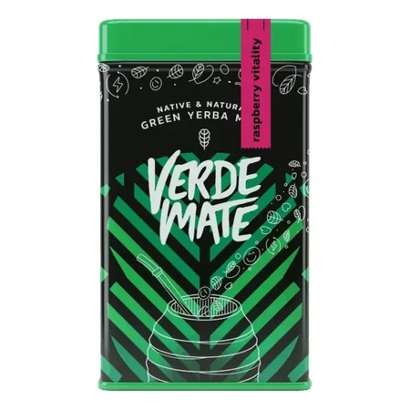 Yerbera - Konzervdoboz + Verde Mate Zöld Málna Vitalitás 0.5kg 