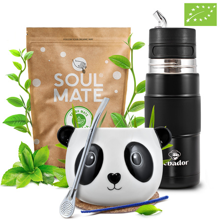 Yerba Mate készlet Soul Mate Elaborada 500g 0,5kg Yerbomos + Mate Tökre + Bombilla