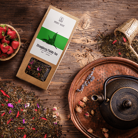 Mary Rose - Strawberry Fields zöld tea - 50g