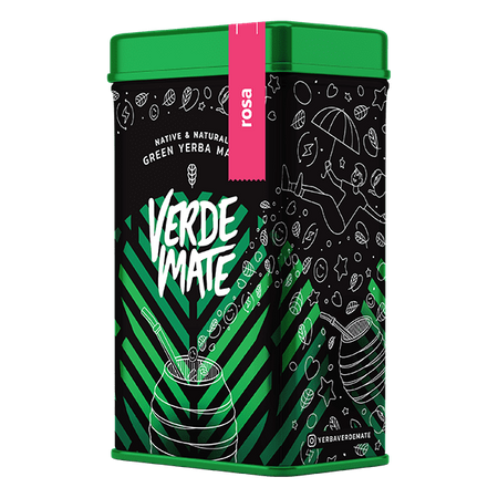 Yerbera - konzervdoboz + Verde Mate Green Rosa 0.5kg 