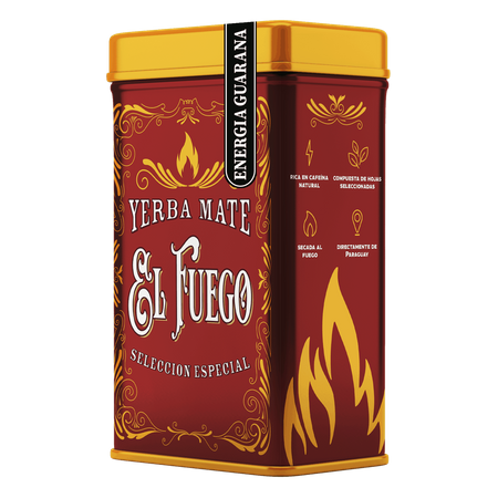 Yerbera - konzervdoboz + El Fuego Energia Guarana 0,5kg 