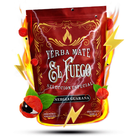 Ajándékkészlet Yerba Mate El Fuego Energia 0,5kg