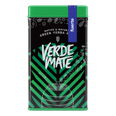 Yerbera - konzervdoboz + Verde Mate Fuerte 0,5kg 