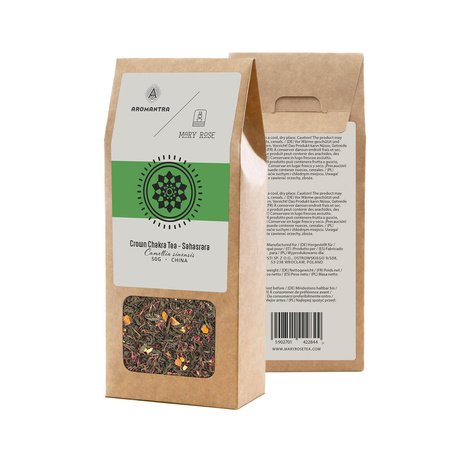 Aromantra x Mary Rose – Korona csakra tea Sahasrara (zöld tea) 50 g