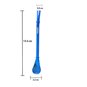 Bombilla Gringo 15,5 cm - Blue