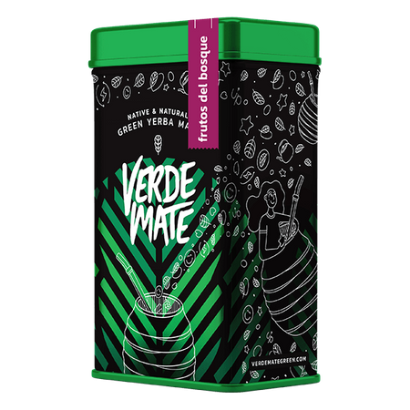 Yerbera - konzervdoboz + Verde Mate Frutos del Bosque 0.5kg 