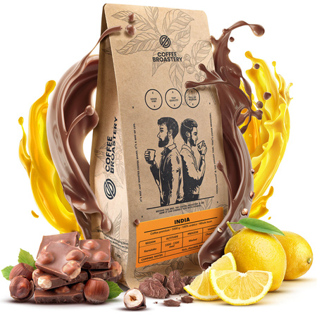 Coffee Broastery - Egész kávébabos India Karnataka Premium 1kg