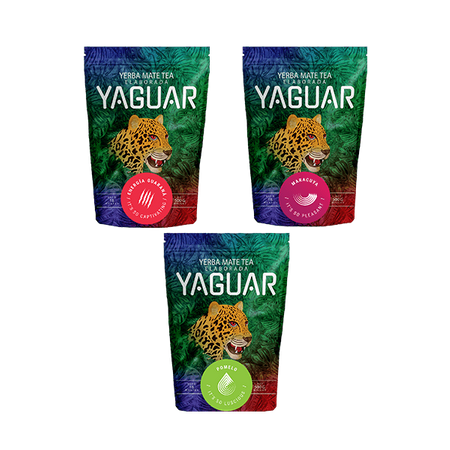 Yerba Mate Yaguar készlet különböző fajták 3x500g