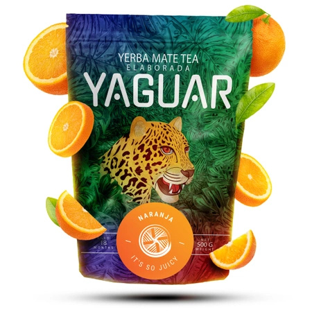 Yerba Mate szett Yaguar Naranja 500g + Yaguar Menta Limon 500g