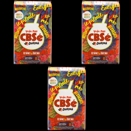 Yerba Mate CBSe Energy Guaranával 3x500g (1,5kg)