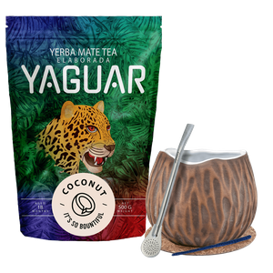 Yerba Mate Yaguar kókuszdió Starter Set 500g