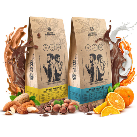 Készlet Coffee Broastery Brazil Cerrado + Brazil Guaxupe 2x1kg (2kg)