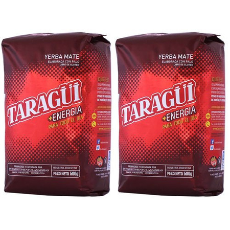 Yerba Mate készlet 2x TARAGUI Energia 500g 0,5kg