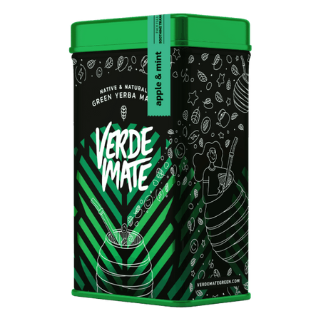 Yerbera - Konzervdoboz + Verde Mate Zöld alma és menta 0.5kg 