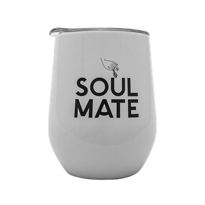 TermoLid - rozsdamentes acél edény fedővel - Soul Mate (fehér) - 350 ml